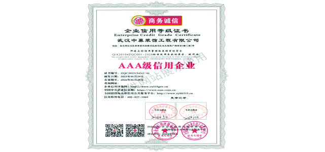 AAA級(jí)信用企業(yè)